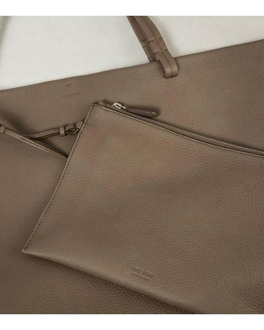 The Row Brown Shopper Park Xl Aus Leder