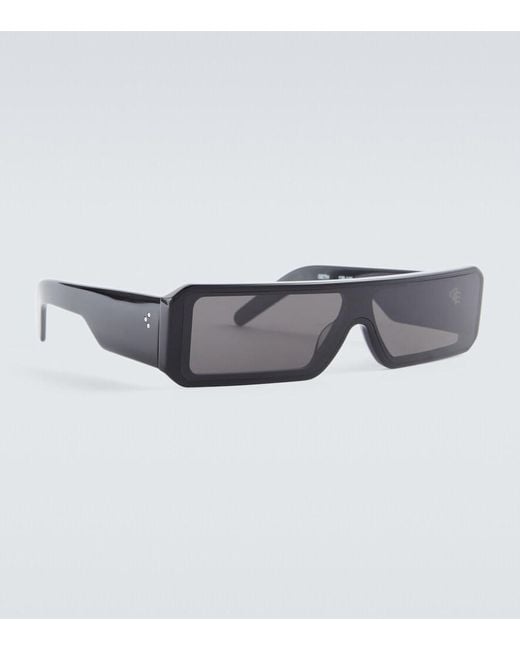 Rick Owens Gray Gethsemane Rectangular Sunglasses for men
