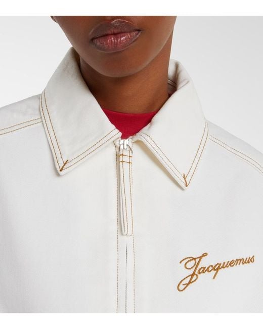 Jacquemus White De Nimes Denim Jacket