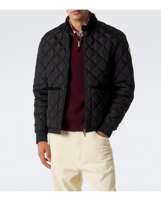 Moncler Black Eclal Quilted Down Jacket for men