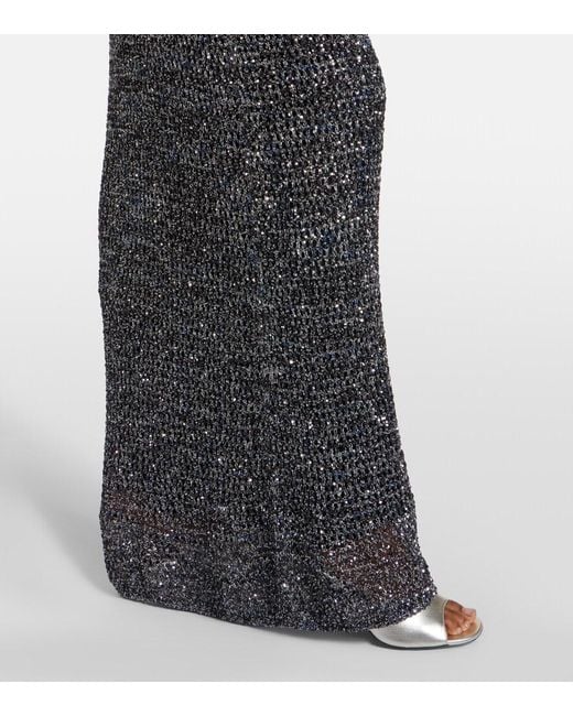 Missoni Gray Sequined Lame Gown