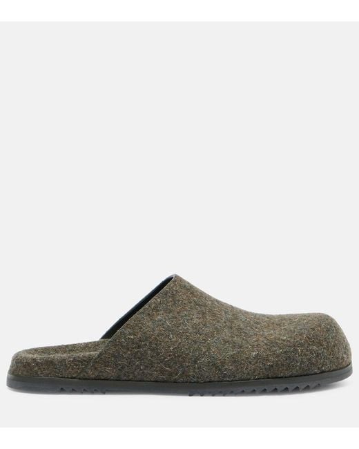 Rick Owens Green Granola Slides