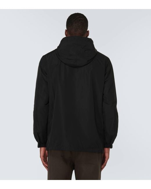Burberry Black Checked Raincoat for men
