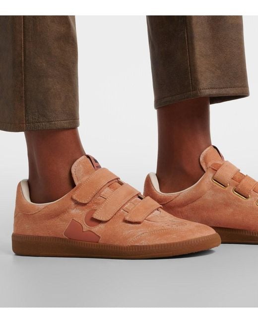 Isabel Marant Brown Beth Suede Sneakers