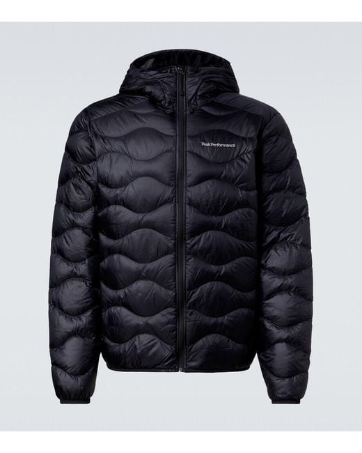 Peak Performance Blue Helium Hooded Down Jacket for men