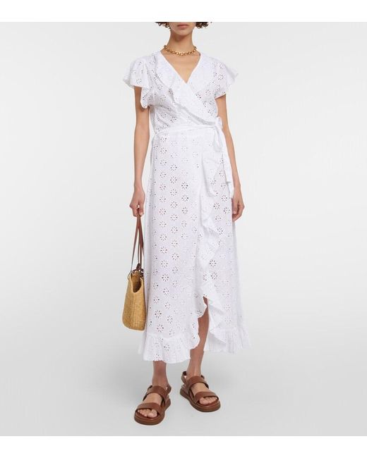Melissa Odabash White Brianna Cotton Maxi Dress