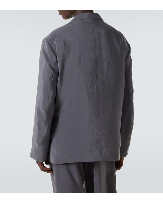 Lemaire Blazer Aus Einem Seidengemisch in Blue für Herren