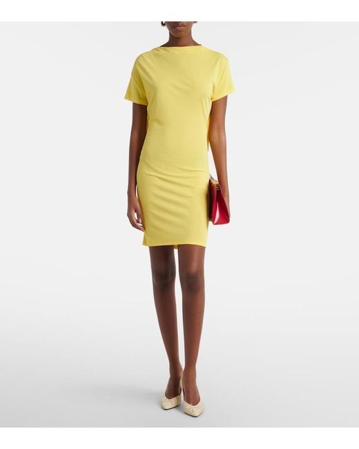 Jacquemus Yellow Mistral Minidress