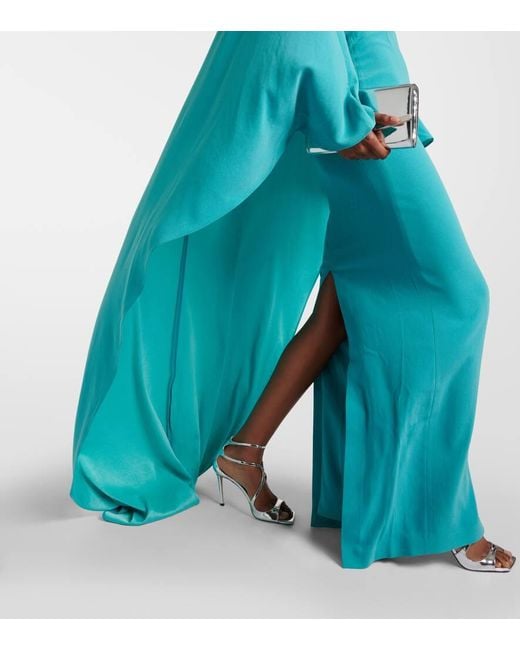 Roland Mouret Blue Robe Aus Crepe