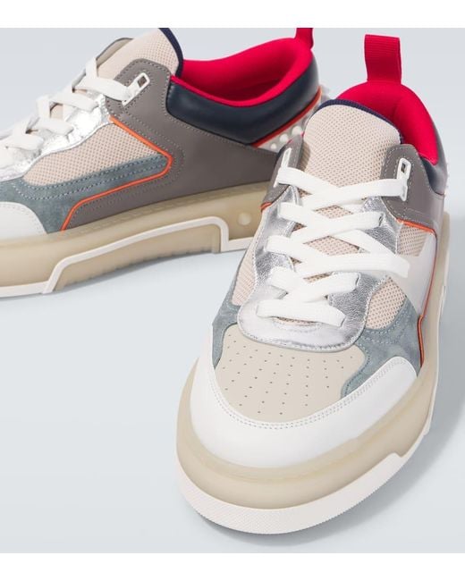 Christian Louboutin Sneakers Astroloubi Aus Leder in Gray für Herren