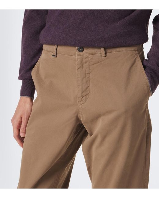 Etro Natural Cotton-Blend Chinos for men