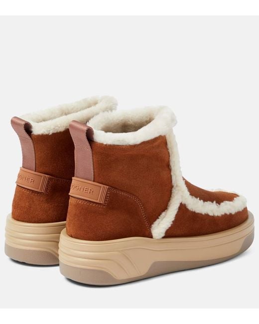 Stivaletti Astana Con Shearling di Bogner in Brown