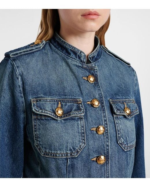 Nili Lotan Blue Geraldine Denim Jacket