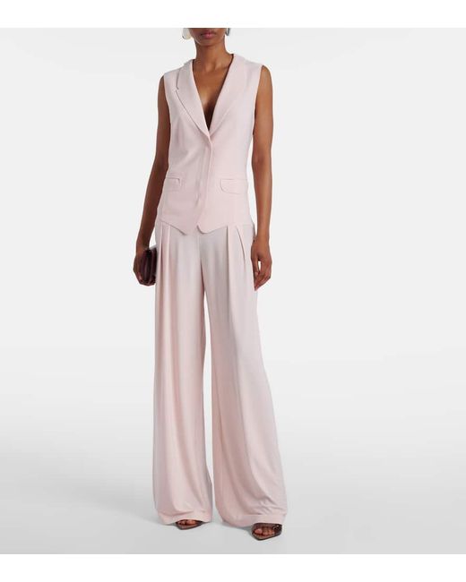 Norma Kamali Natural Weite High-Rise-Hose