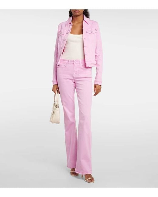 Chaqueta Robyn en denim cropped AG Jeans de color Pink