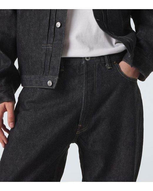 A.PRESSE Blue Wide-Leg Jeans for men