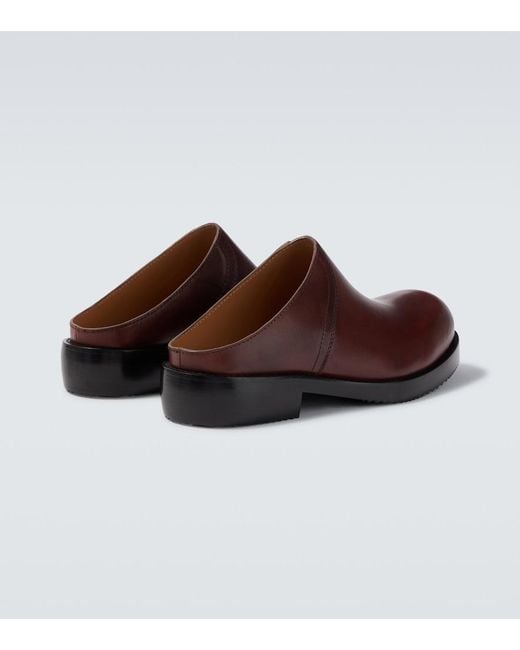 Dries Van Noten Brown Leather Mules for men