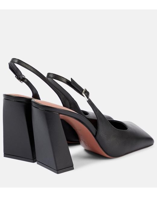 AMINA MUADDI Black Charlotte Slingback Heel