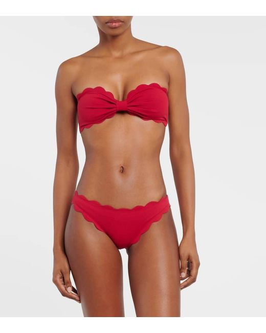 Marysia Swim Red Bikini-Hoeschen Antibes