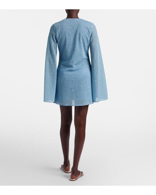 Oseree Blue Lumiere Minidress