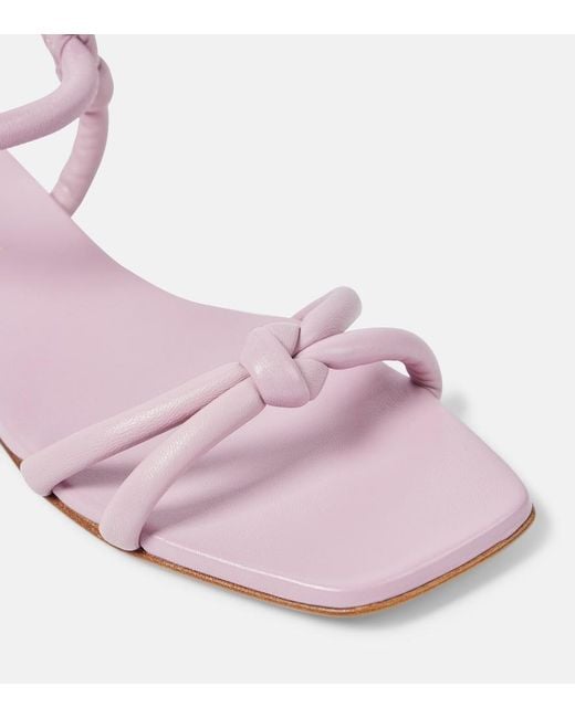 Gianvito Rossi Pink Juno 05 Leather Sandals