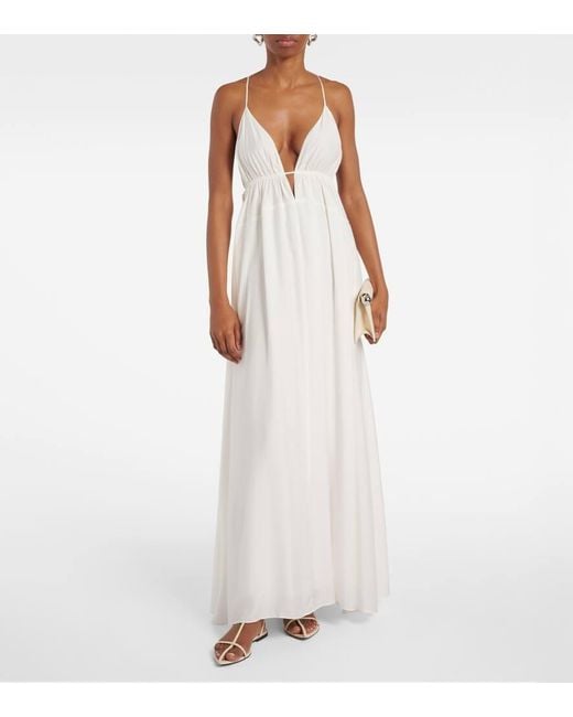 Jonathan Simkhai White Josephine Maxi Dress
