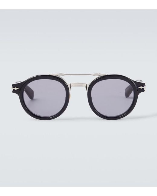 Jacques Marie Mage Brown Delage Round Sunglasses for men