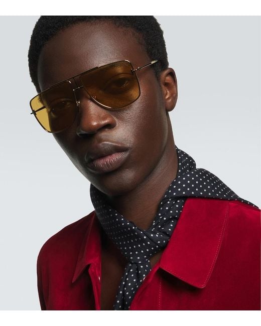 Tom Ford Natural Eliott Aviator Sunglasses for men