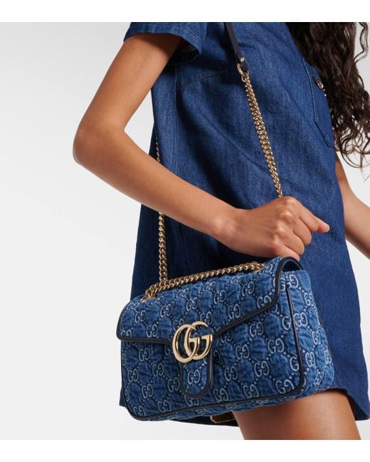 Gucci denim marmont clearance