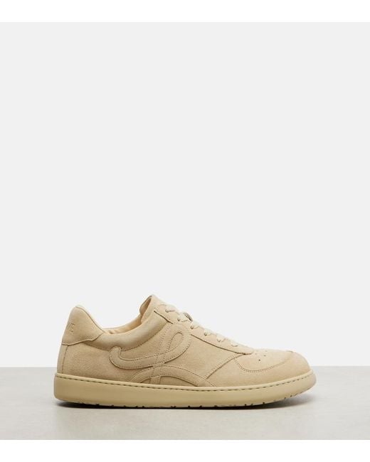 Loewe Natural Jambo Suede Sneakers