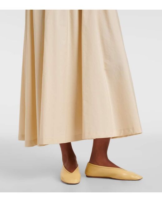 Joseph Natural Cotton Poplin Jersey Maxi Dress