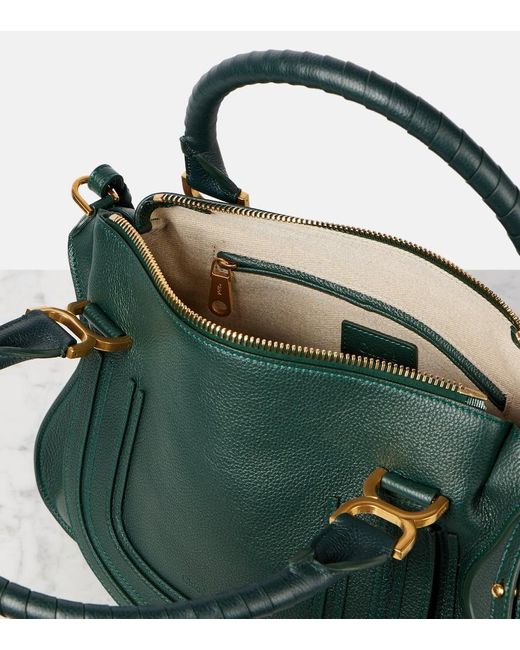 Chloé Green Schultertasche Marcie Aus Leder