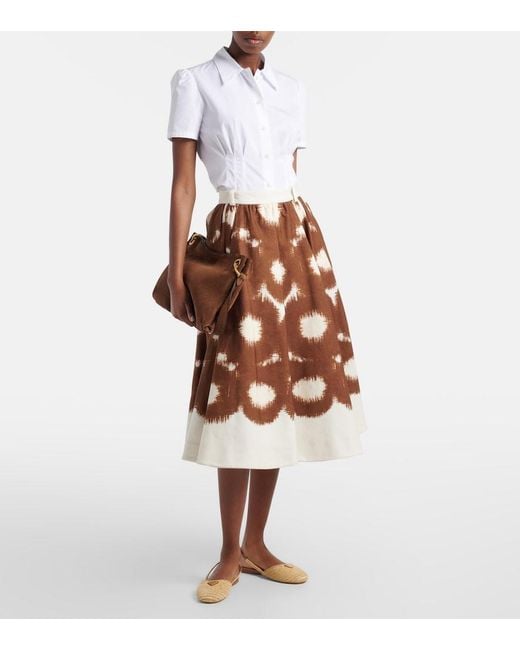 Prada Natural Crochet Slingback Flats