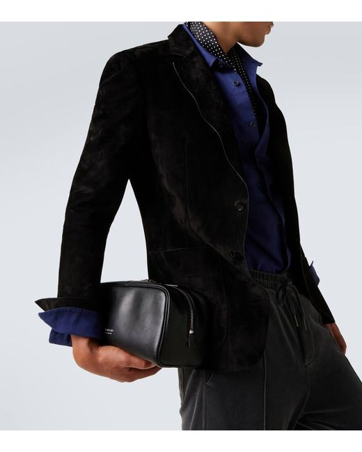 Trousse De Toilette En Cuir A Logo Tom Ford pour homme en coloris Black