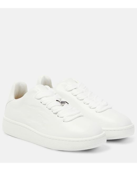 Burberry White Leder Sneaker Storage Box