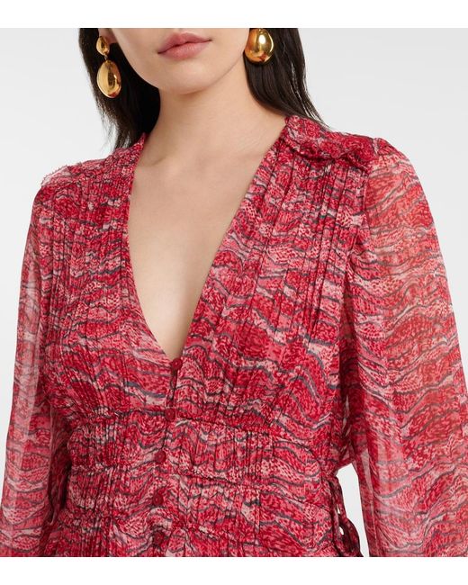 Isabel Marant Red Flowing Maxi Dress