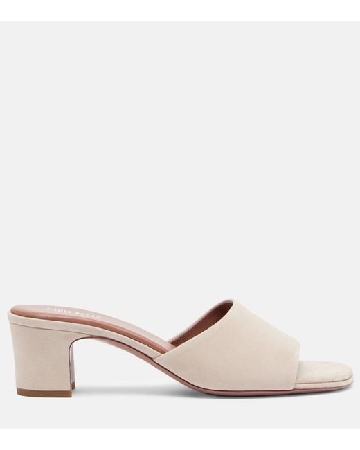 Paris Texas Pink Ava 50 Suede Mules