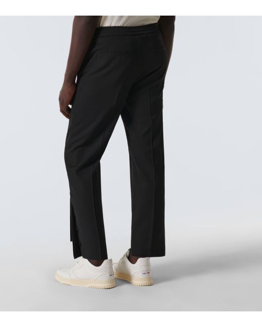 Pantalon droit raccourci Gucci pour homme en coloris Black