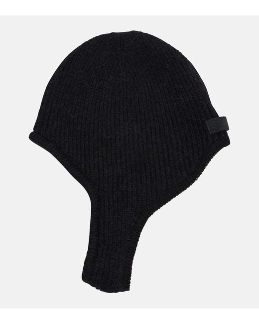 Capucha Gros Grain En Mezcla De Alpaca Jacquemus de color Black