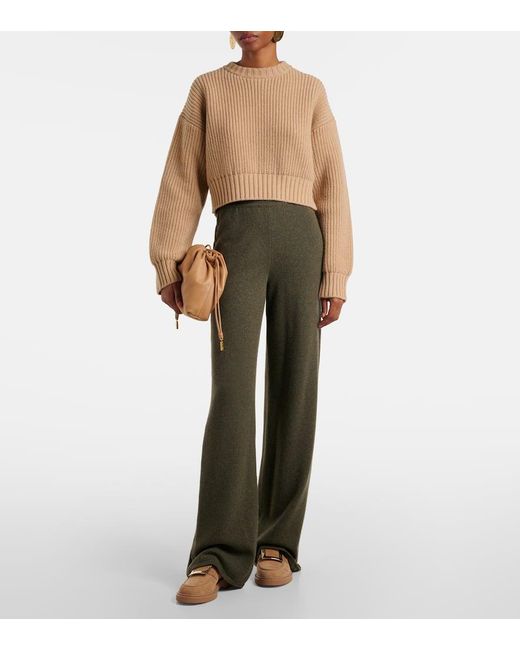 Roger Vivier Brown Slippers Viv' Rangers Aus Veloursleder