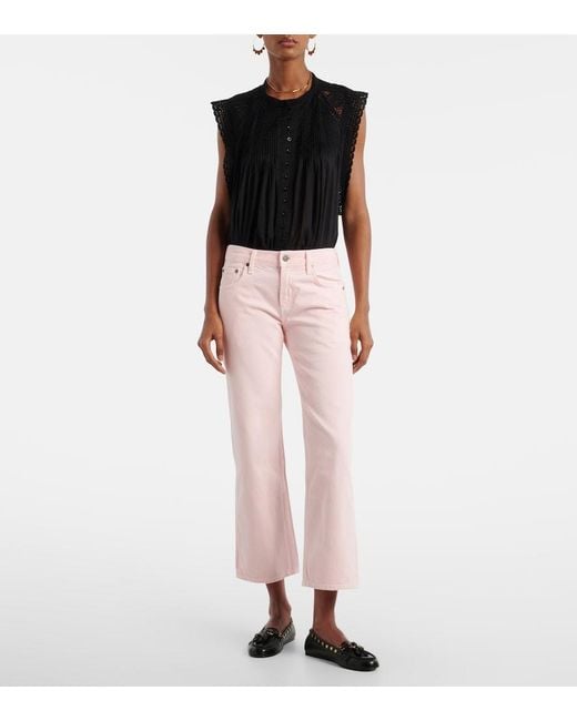 Citizens of Humanity Pink Faye Vintage Straight Jeans