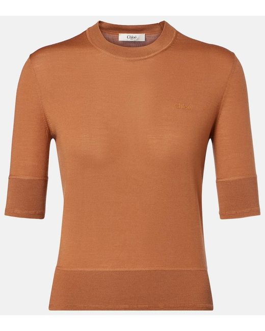 Chloé Brown Wool Sweater