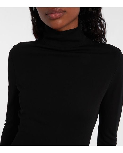 Alaïa Black Crepe Long Dress