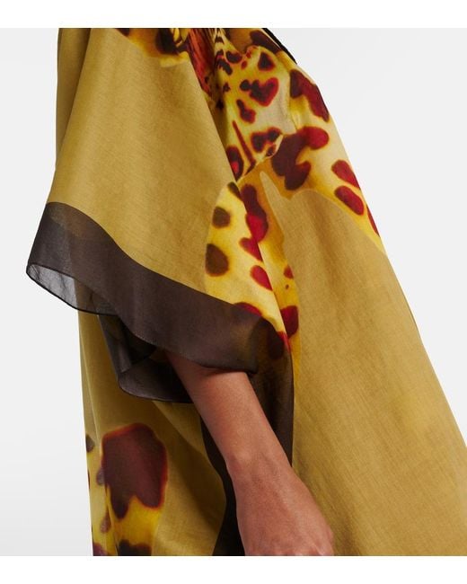 Dries Van Noten Metallic Cover-Up Aus Baumwolle