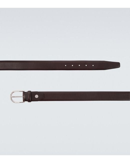 Brioni Brown Leather Belt for men