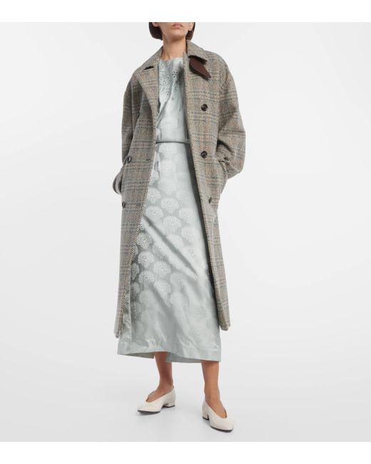 Manteau en laine et cachemire melanges Loro Piana en coloris Gray