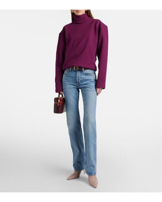 Saint Laurent Natural Ashley 75 Leather Ankle Boots