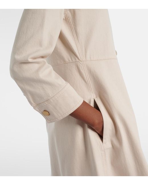 Max Mara Natural Amelia Cotton Shirt Dress