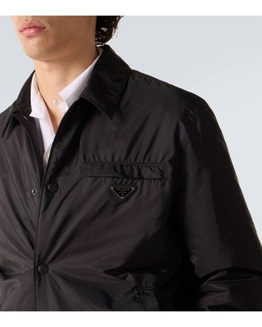 Prada Black Re-Nylon Blouson Jacket for men