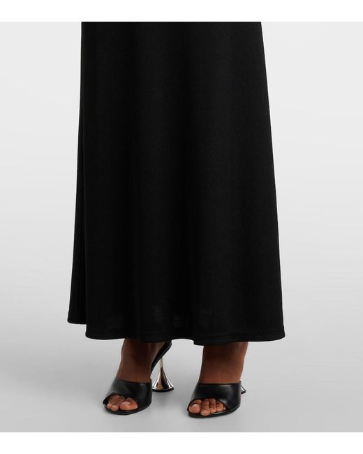 Christopher Esber Black Trio Stone Maxi Skirt